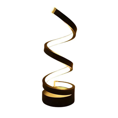 Lampe de Table LED "Spirale Lumineuse"